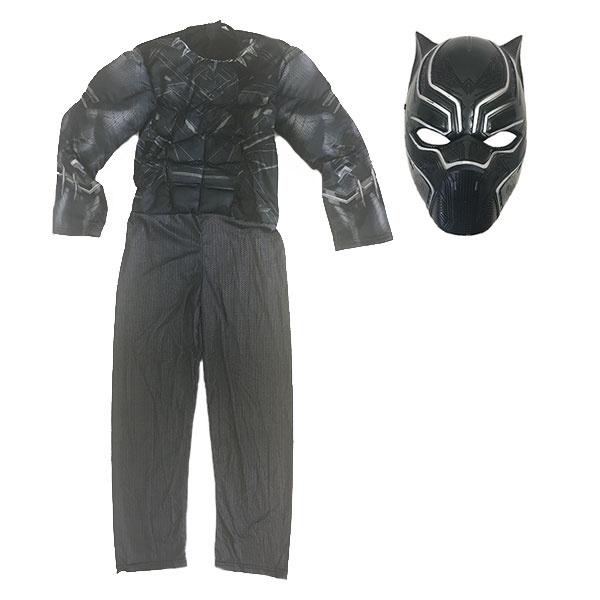 Black Panther Padded Suit (Age 7-9) Dress Up Not specified 