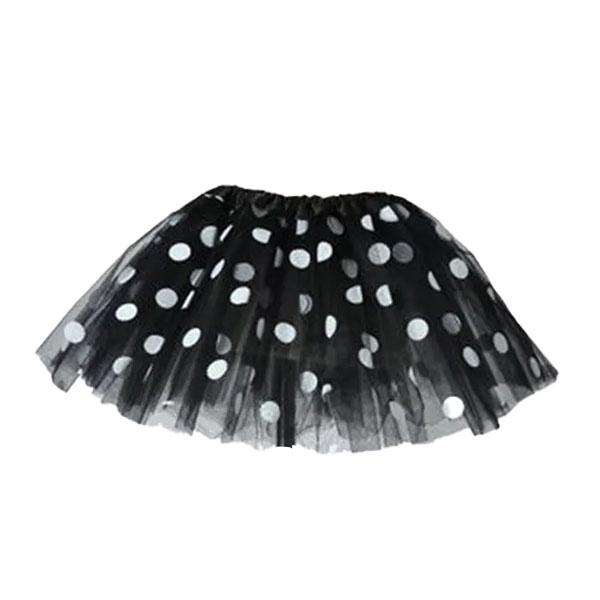 Black Polka Dot Tutu Skirt (Age 3-6) Dress Up Not specified 