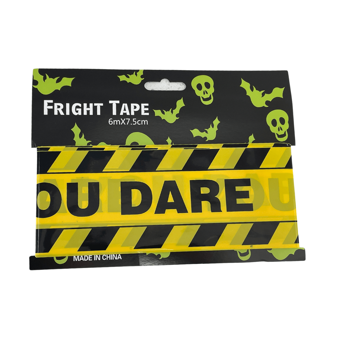Black Stripe Danger Warning Fright Tape Dress Up Not specified 