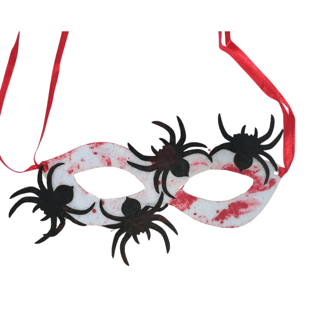 Bloody Foam Mask - Black Spider Halloween Not specified 
