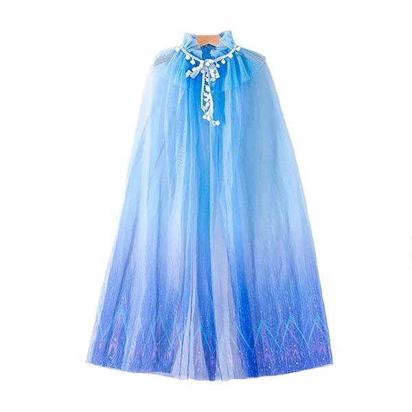 Blue Chiffon Princess Cape Dress Up Not specified 