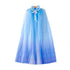 Blue Chiffon Princess Cape Dress Up Not specified 