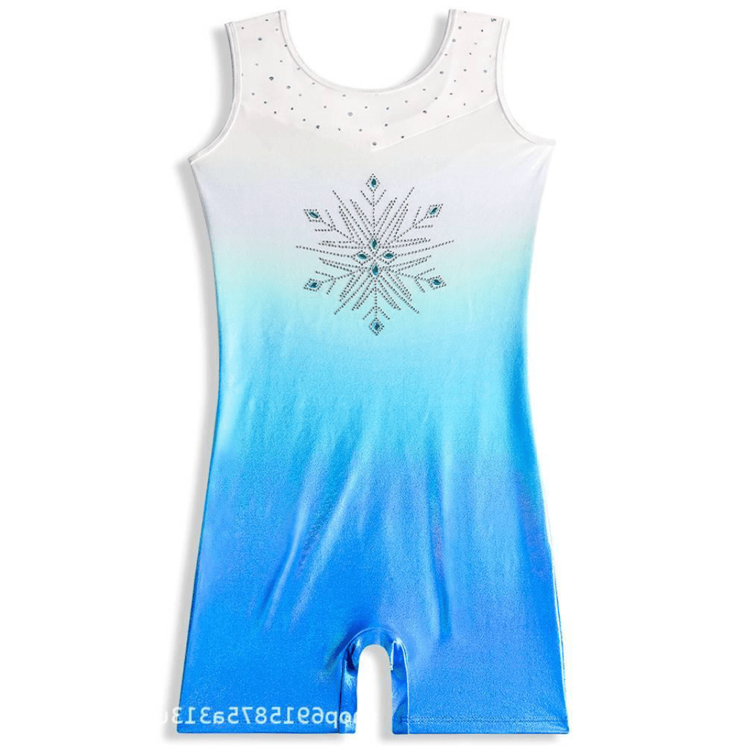 Blue Snowflake Ombre Unitard Ballet Not specified 