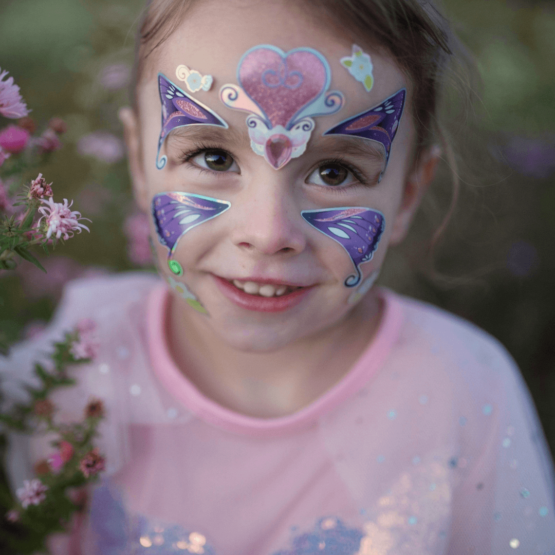 Butterfly Fairy Face Stickers Dress Up Great Pretenders 