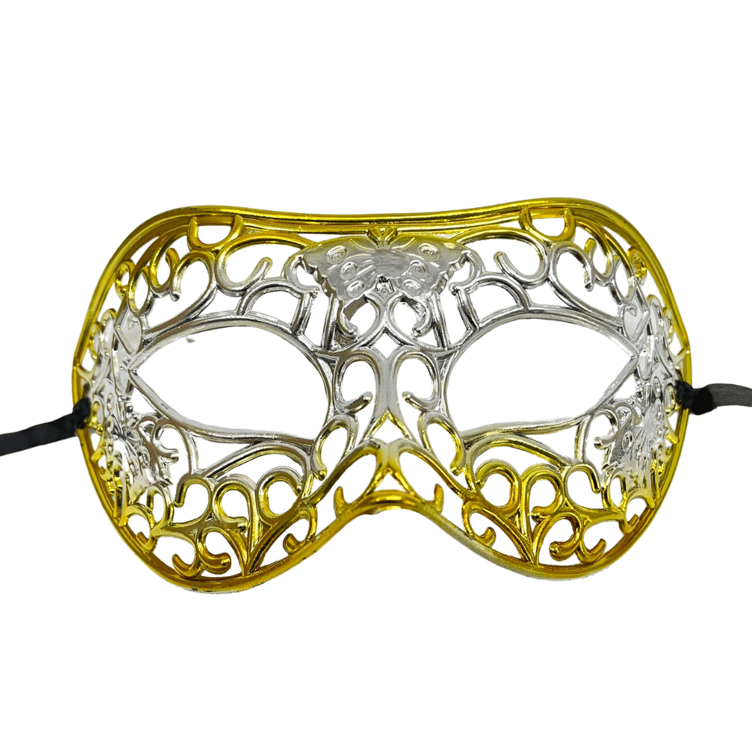 Carnival Butterfly Plastic Mask - Gold Dress Up Not specified 