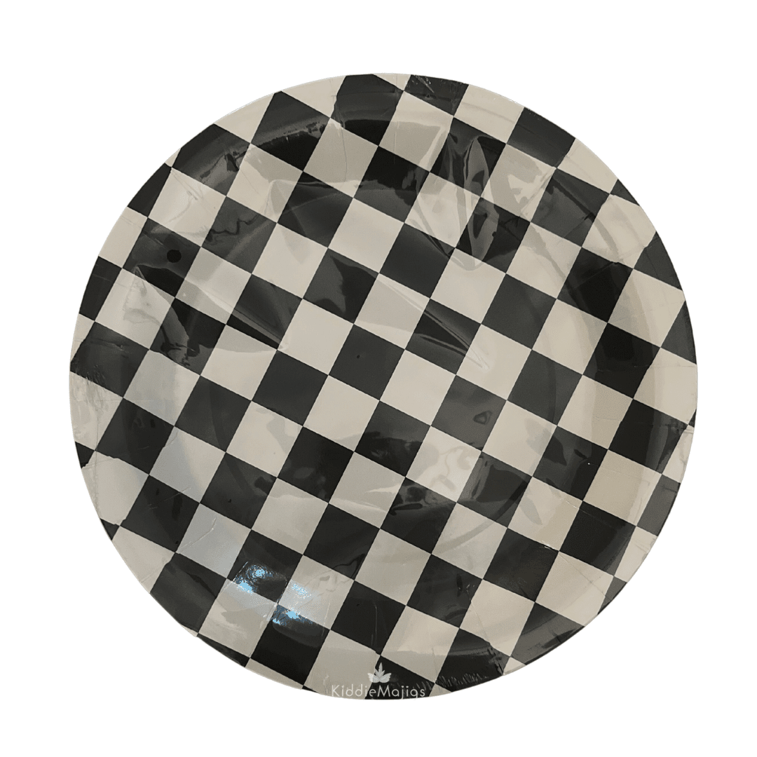 Checkered Paper Party Plates 10pc Parties Not specified 