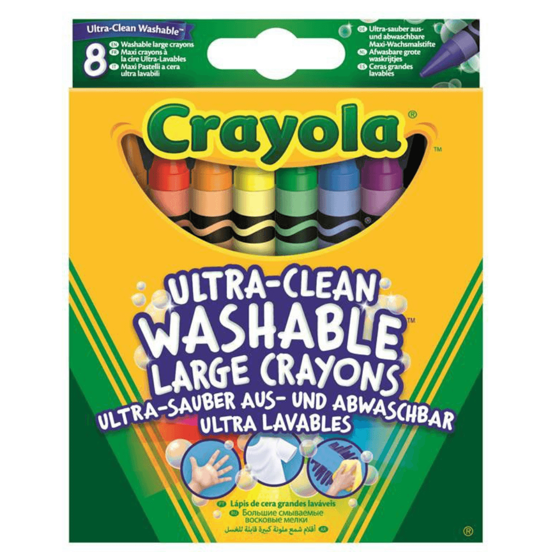 Crayola 8 Ultra Clean Large Washable Crayons Stationery Crayola 