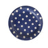 Dark Blue Polka Dot Plates Parties Not specified 