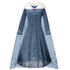 Dark Blue Snowflake Princess Dress Dress Up Not specified 