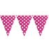 Dark Pink Polka Dot Bunting Parties Not specified 