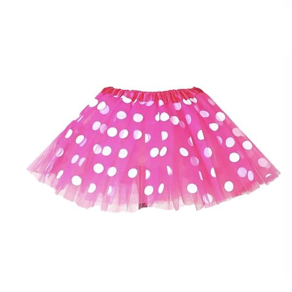 Dark Pink Polka Dot Tutu Skirt (Age 3-6) Dress Up Not specified 