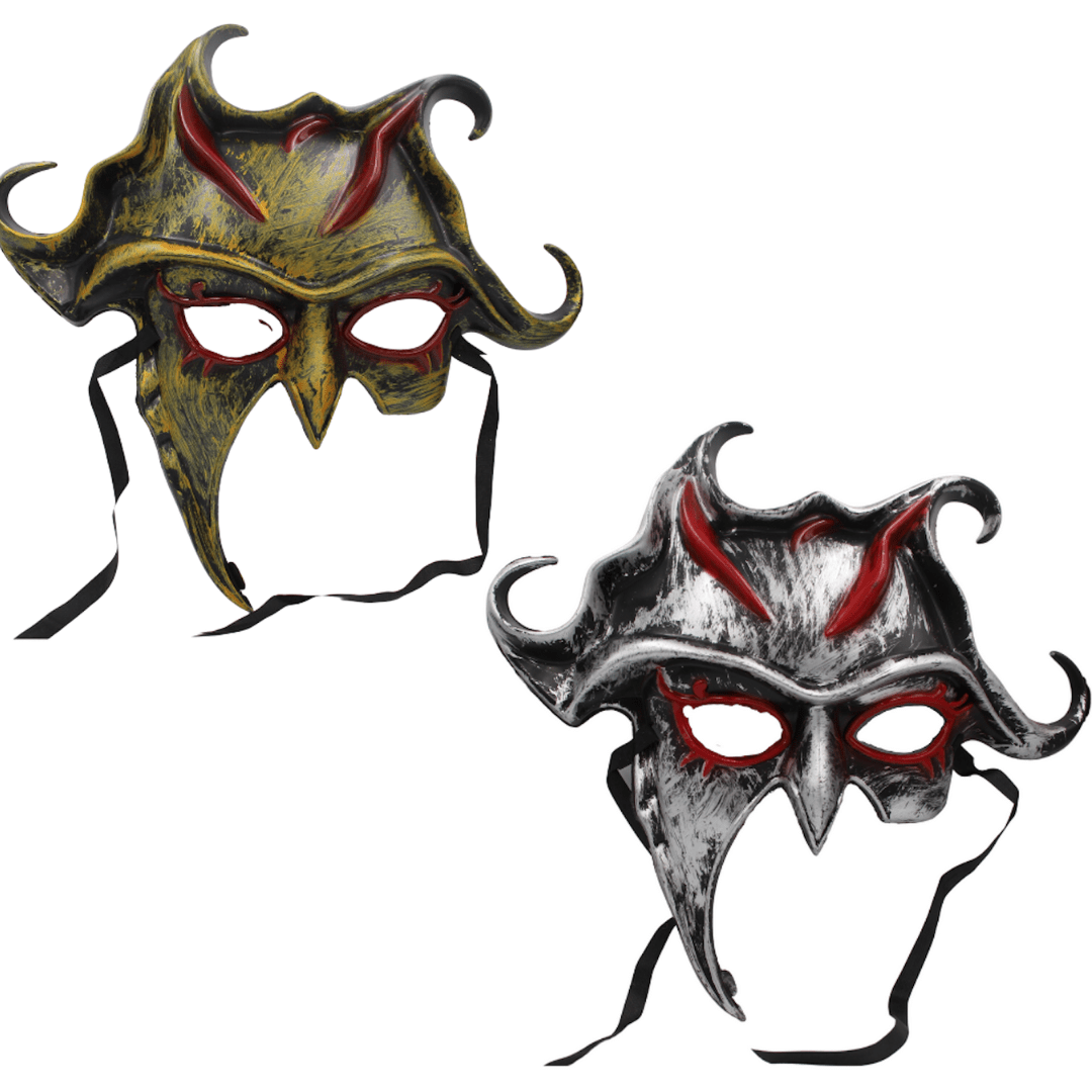Devil Mask Gold and Silver Halloween Not specified 
