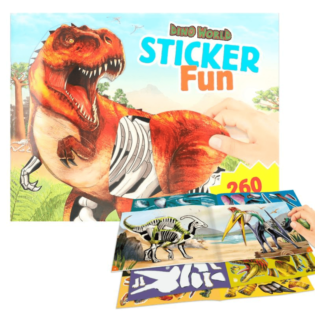 Dino World Sticker Fun - 260 Puffy Stickers Stationery Top Model 
