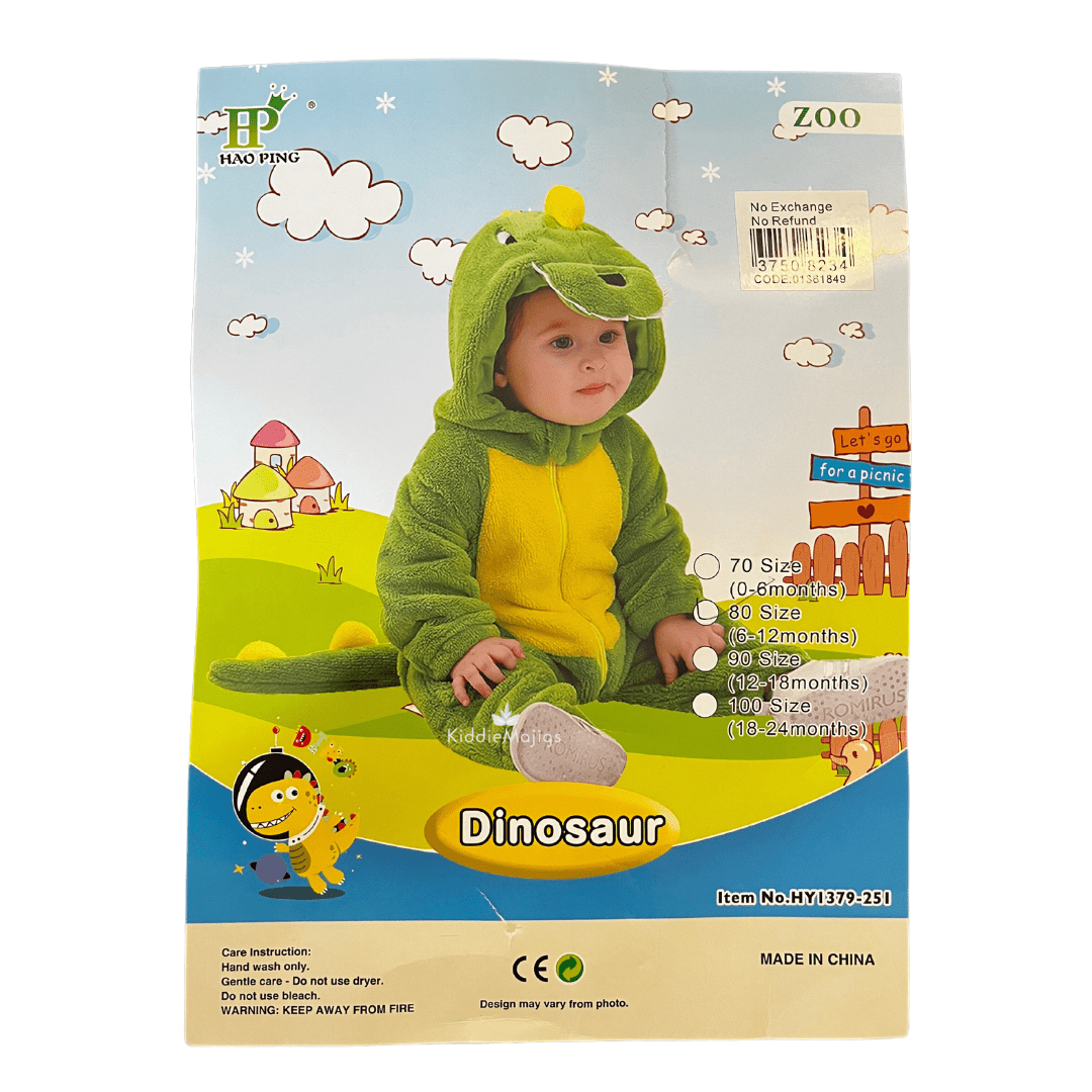 Dinosaur Toddler Costume 6-12 Months Dress Up Not specified 