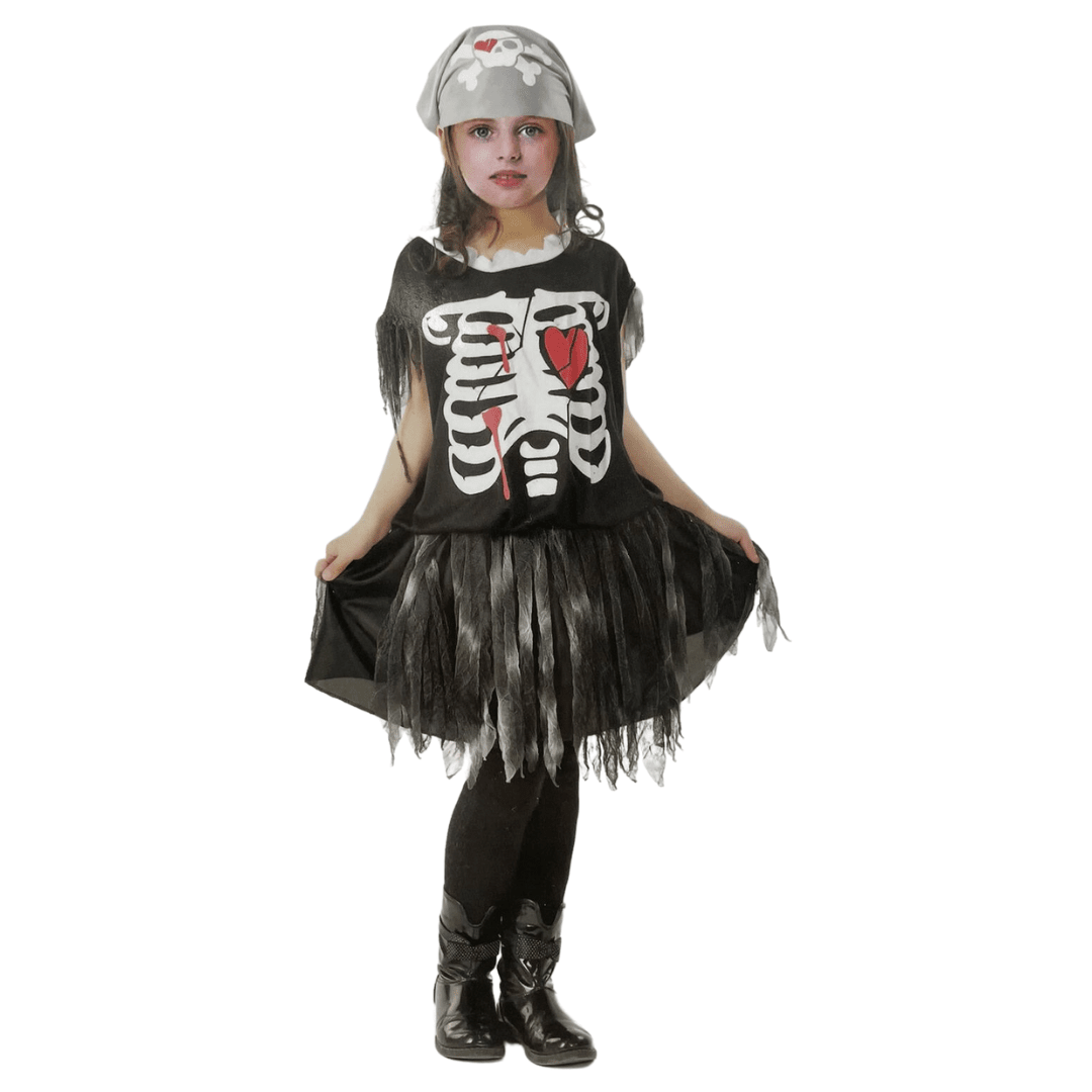 DOD Girl Pirate Skeleton Costume Halloween Not specified 