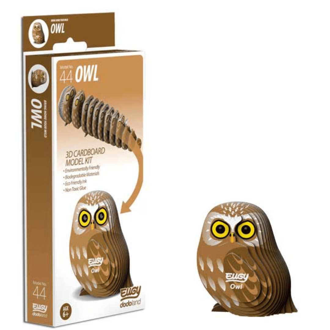 Eugy Owl 3D Model Toys Eugy 