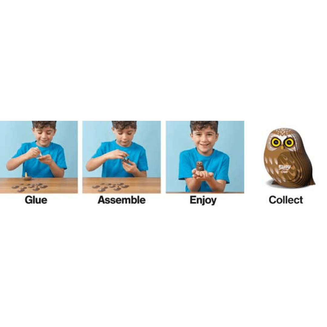 Eugy Owl 3D Model Toys Eugy 