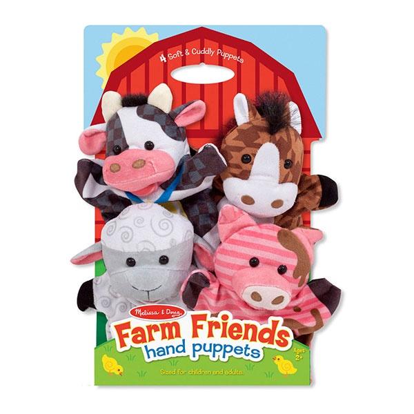 Farm Friends Hand Puppets Toys Melissa & Doug 