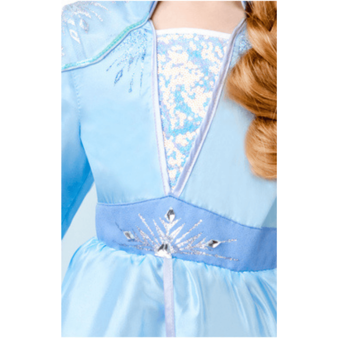 Frozen Elsa Deluxe Travel Dress Dress Up Rubies 