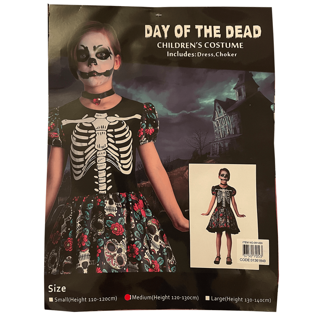 Girl Halloween Day of the Dead Costume Halloween Not specified 