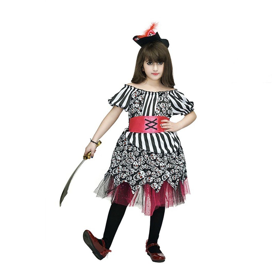 Girls Pirate Dress (PINK) Dress Up Not specified 