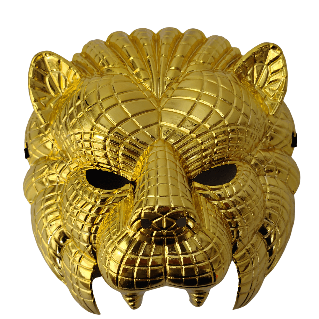 Gold Lion Mask 21 x 21cm Halloween Not specified 