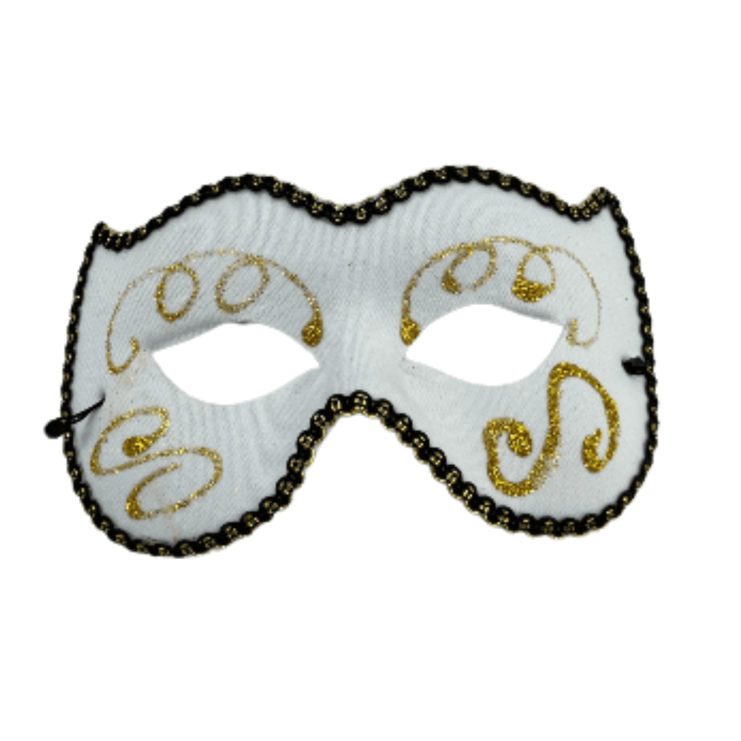 Gold Trim Eye Mask Dress Up Not specified 