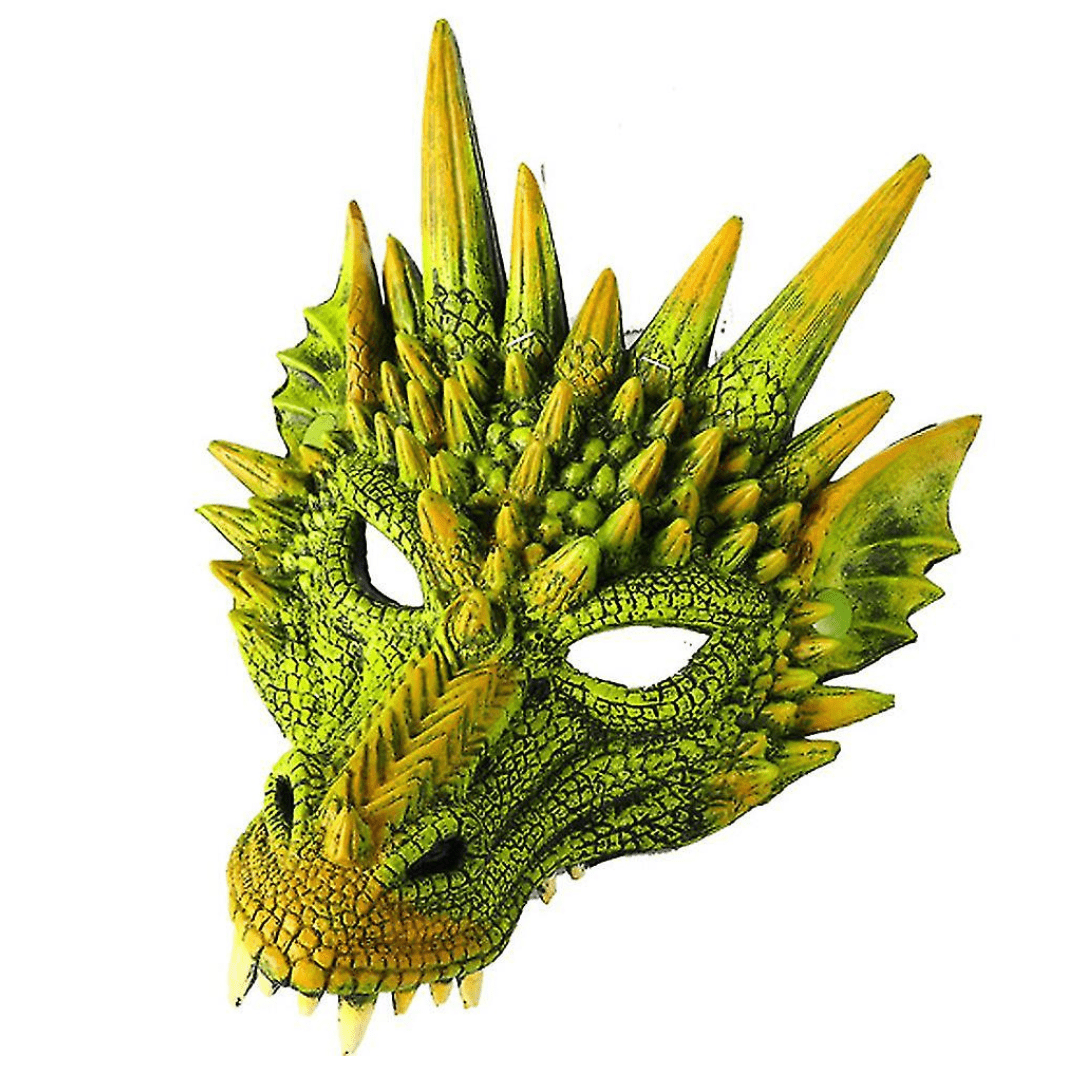 Green Dragon Mask Dress Up Not specified 