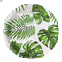 Green Leaves Paper Plates 10Pc Parties Not specified 