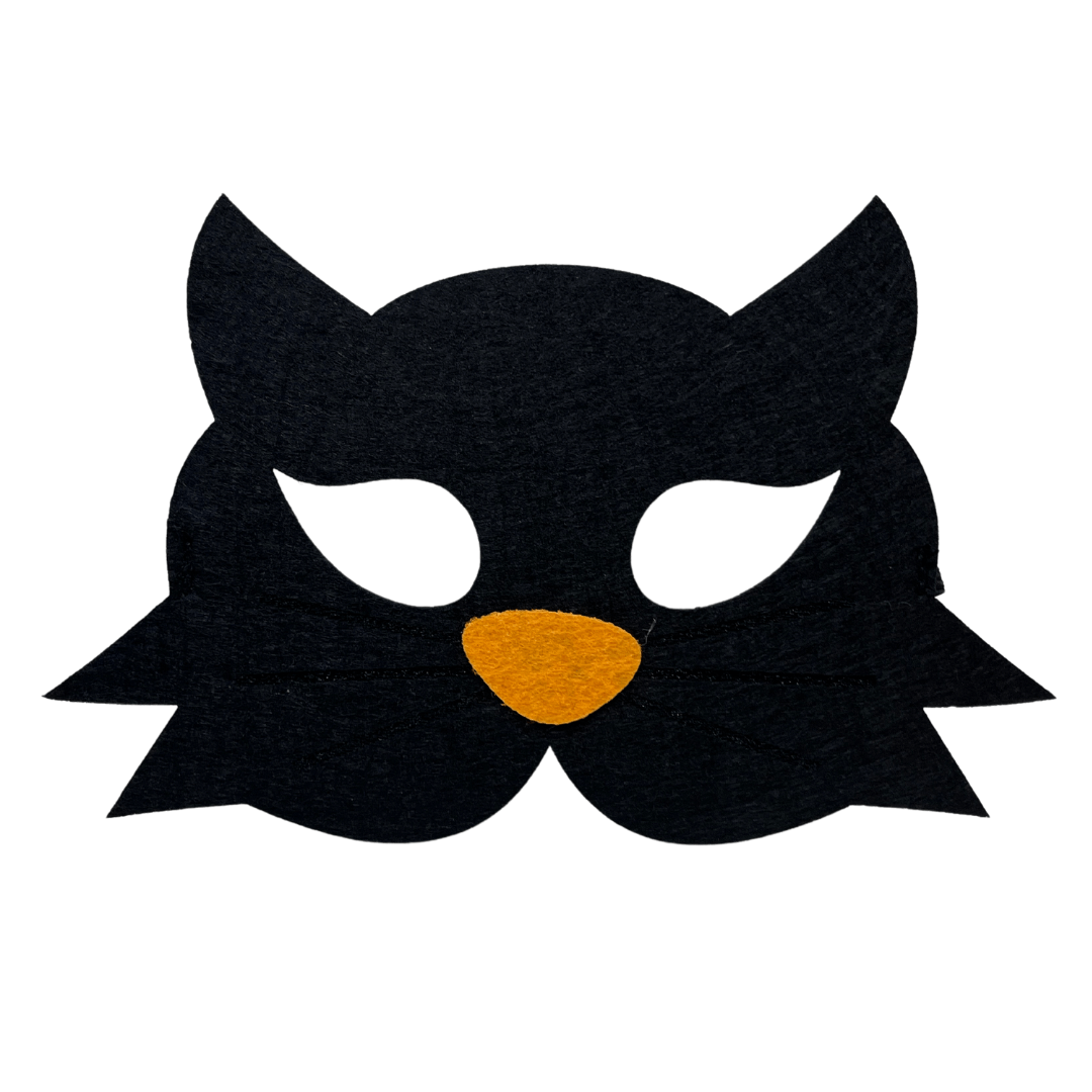 Halloween Deco Felt Black Cat Mask Halloween Not specified 