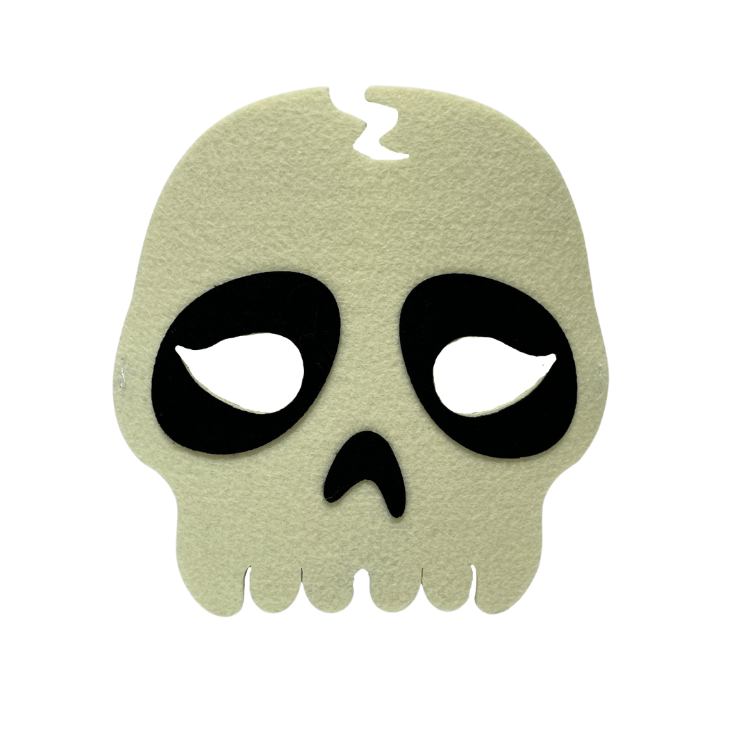 Halloween Deco Felt Mask - Skull Halloween Not specified 
