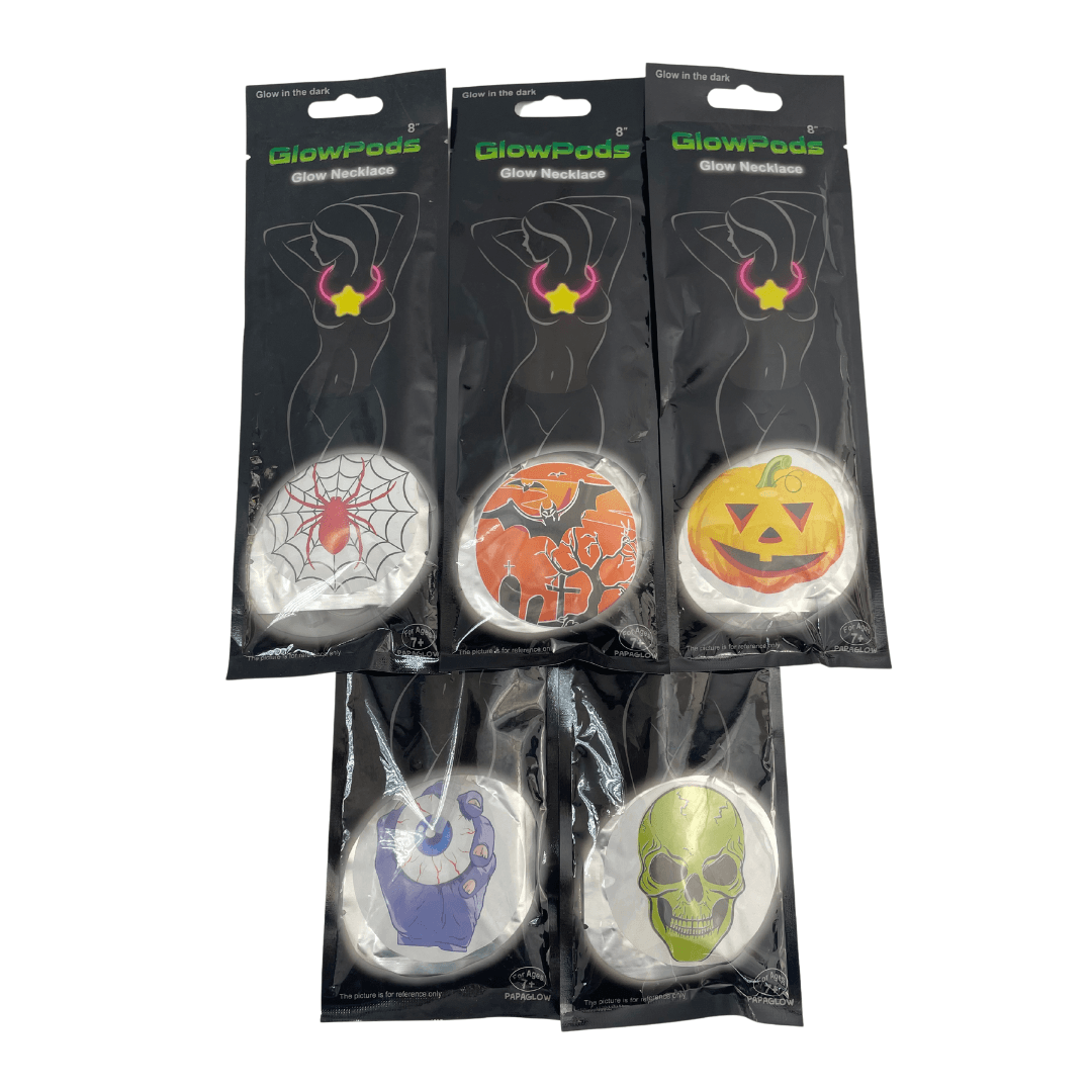 Halloween Glow Necklace 1pc Assorted Halloween Not specified 