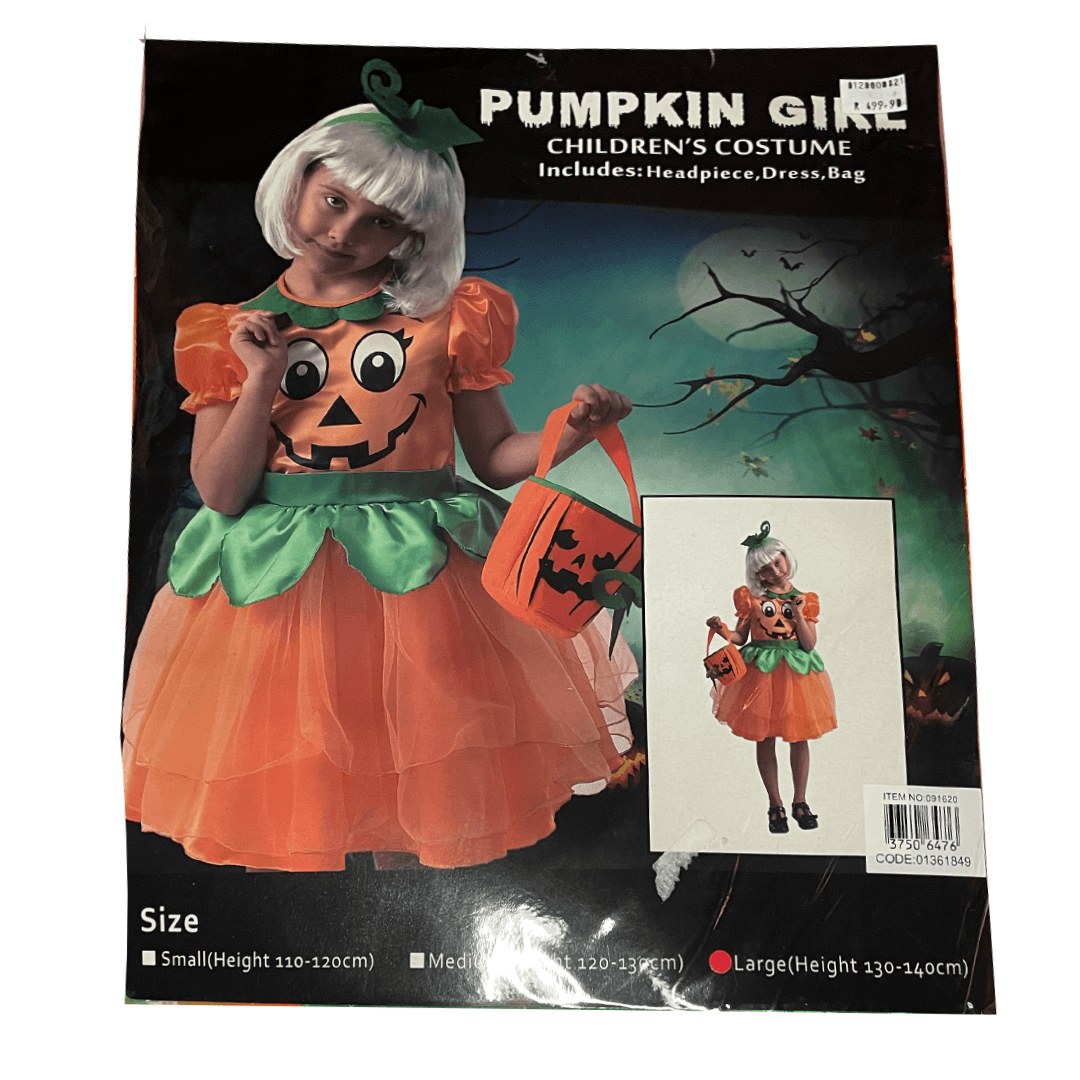 Halloween Pumpkin Girl Dress Up Not specified 