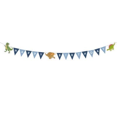 Happy Birthday Dinosaur Banner Parties Not specified 