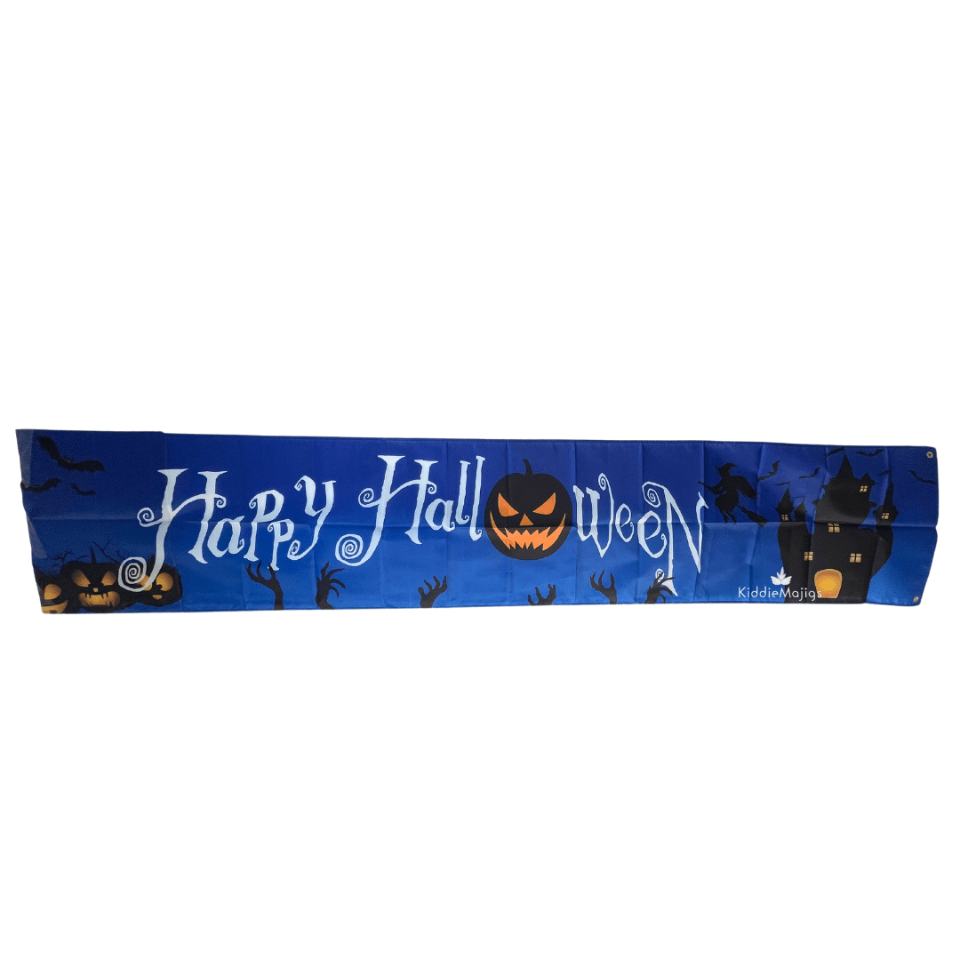Happy Halloween Banner - Spooky Blue Halloween Not specified 
