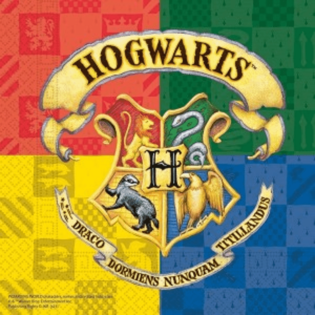 Harry Potter Hogwarts House 2PLY Napkin 33x33CM 20PC Parties Not specified 