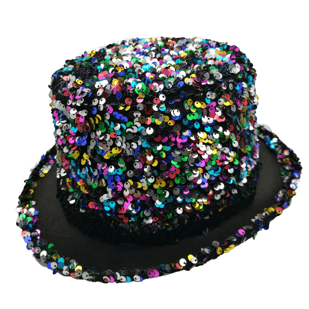Hat Top Multicoloured Sequins 26x30x10 Dress Up Not specified 