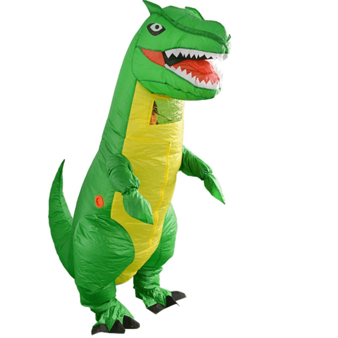 Inflatable Dinosaur Costume Green Dress Up Not specified 