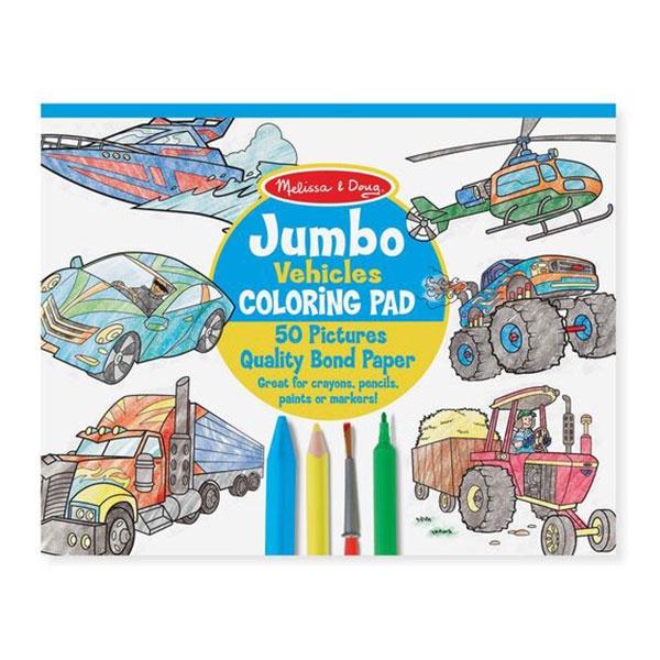 Jumbo Colouring Pad - Vehicles Toys Melissa & Doug 