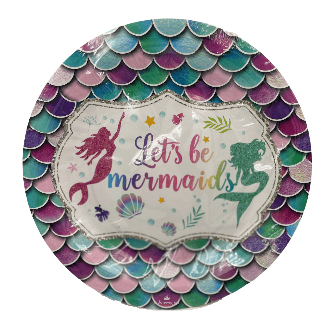 Lets be Mermaid Paper Plates 10pc Parties Not specified 