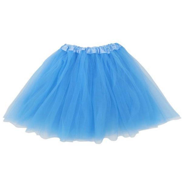Light Blue Tutu Skirt 40cm (Age 8 to Adult M) Dress Up Not specified 