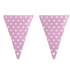 Light Pink Polka Dot Bunting Parties Not specified 