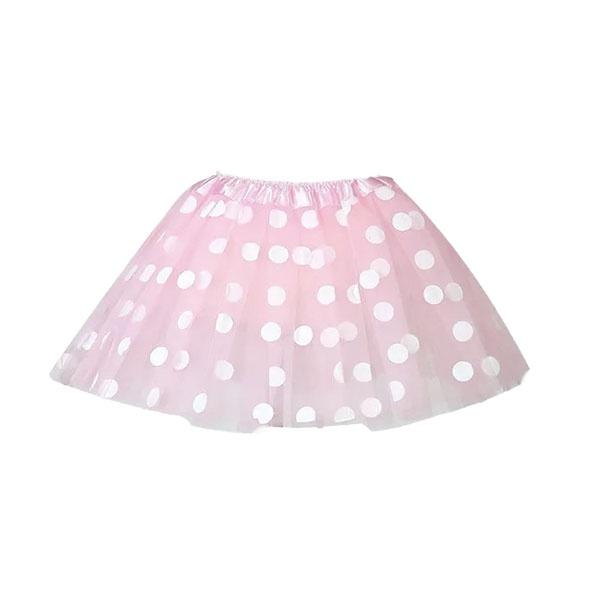 Light Pink Polka Dot Tutu Skirt (Age 3-6) Dress Up Not specified 