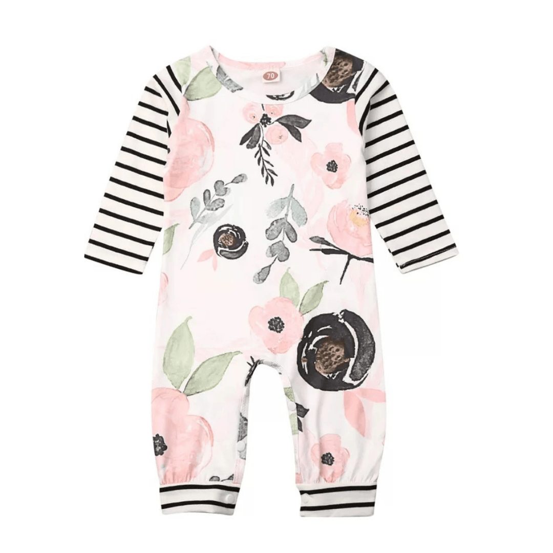 Long Sleeve Flower Romper Clothing Not specified 