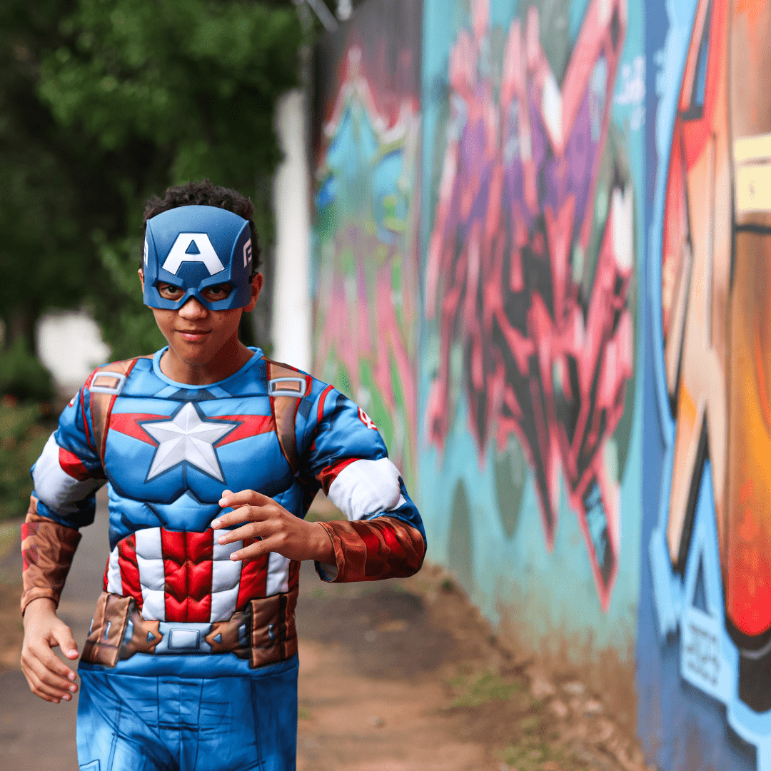 Marvel Captain America Deluxe Costume Dress Up Avengers (Marvel) 