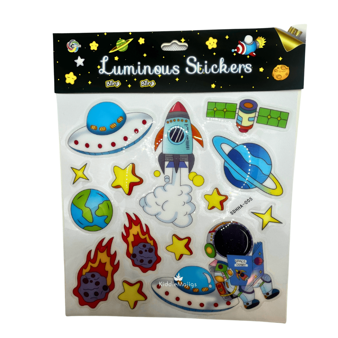 Metallic Space Stickers Toys Not specified 