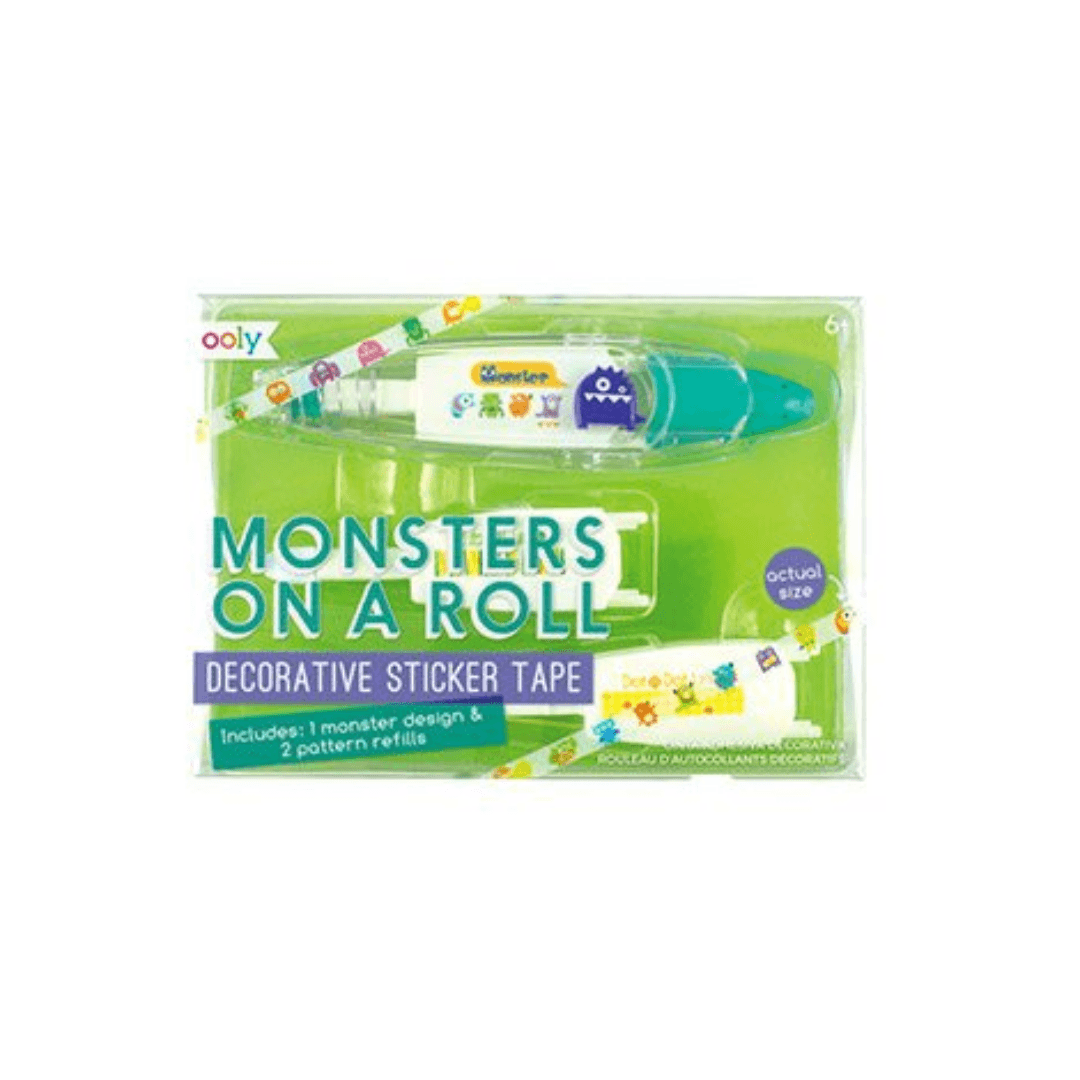 Monsters On A Roll Deco Tapes - 3 Piece Set Stationery Tiger Tribe 