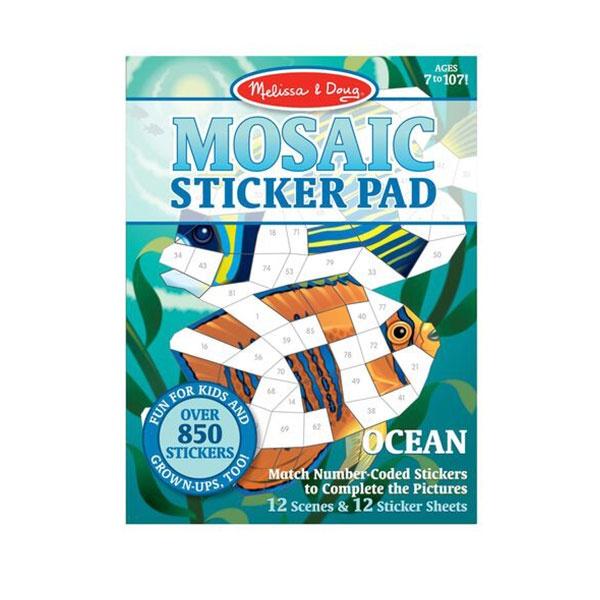 Mosaic Sticker Pad - Ocean Toys Melissa & Doug 