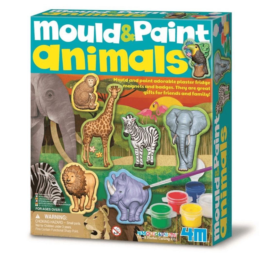Mould & Paint Animals Toys 4M 