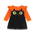 Orange and Black Cat Dress Halloween Not specified 